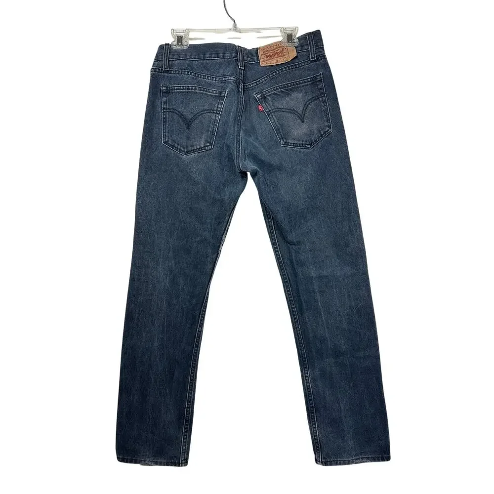 Vintage Levi’s 501 Y2K Men's Button Fly Straight Leg Denim Jeans Black 31x32